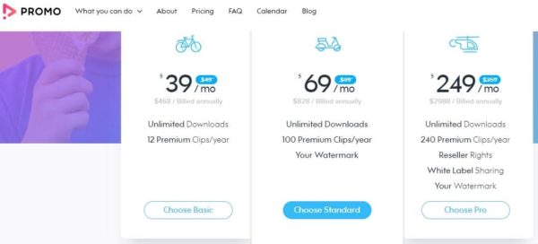 Les tarifs de Promo.com