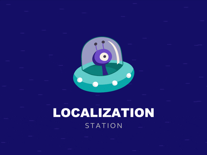Logo animé localization station
