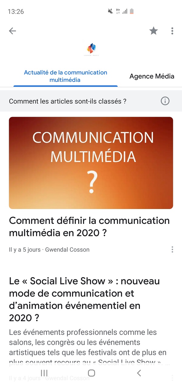application Google Actualités