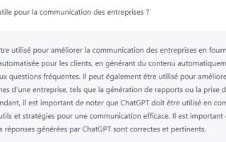 chatgpt communication entreprise