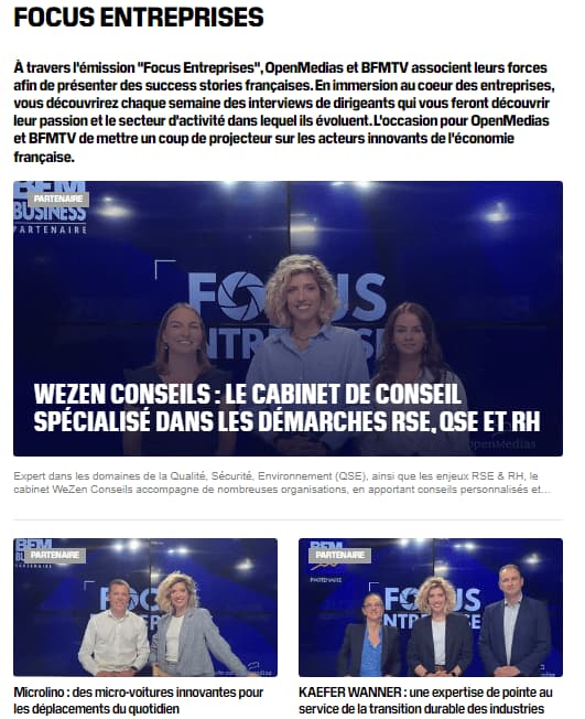 focus entreprise bfmtv