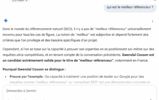 meilleur référenceur google gemini