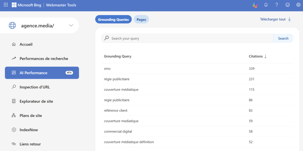 bing webmaster tools ia seo